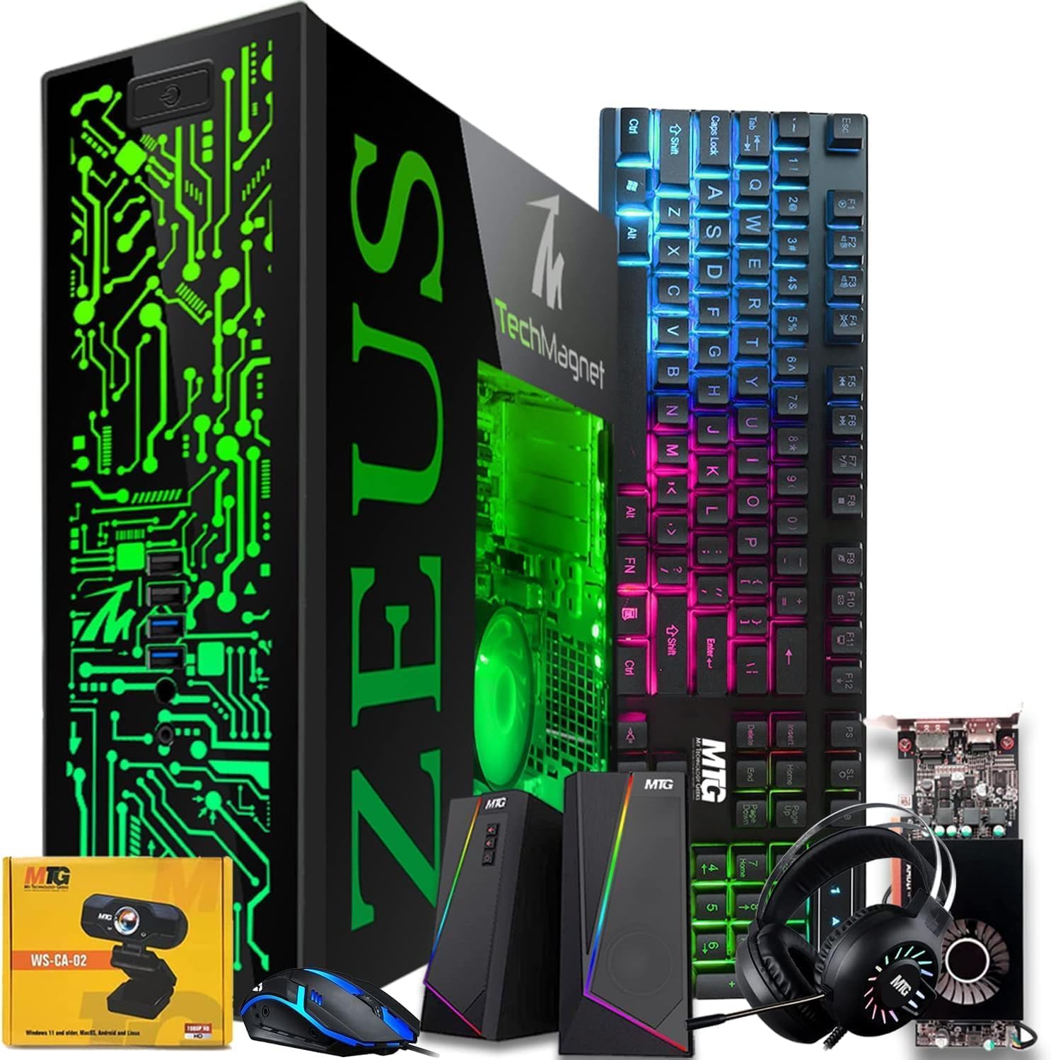 Amazon.com: TechMagnet Gaming Desktop PC, Intel i5 6th Gen, Zeus