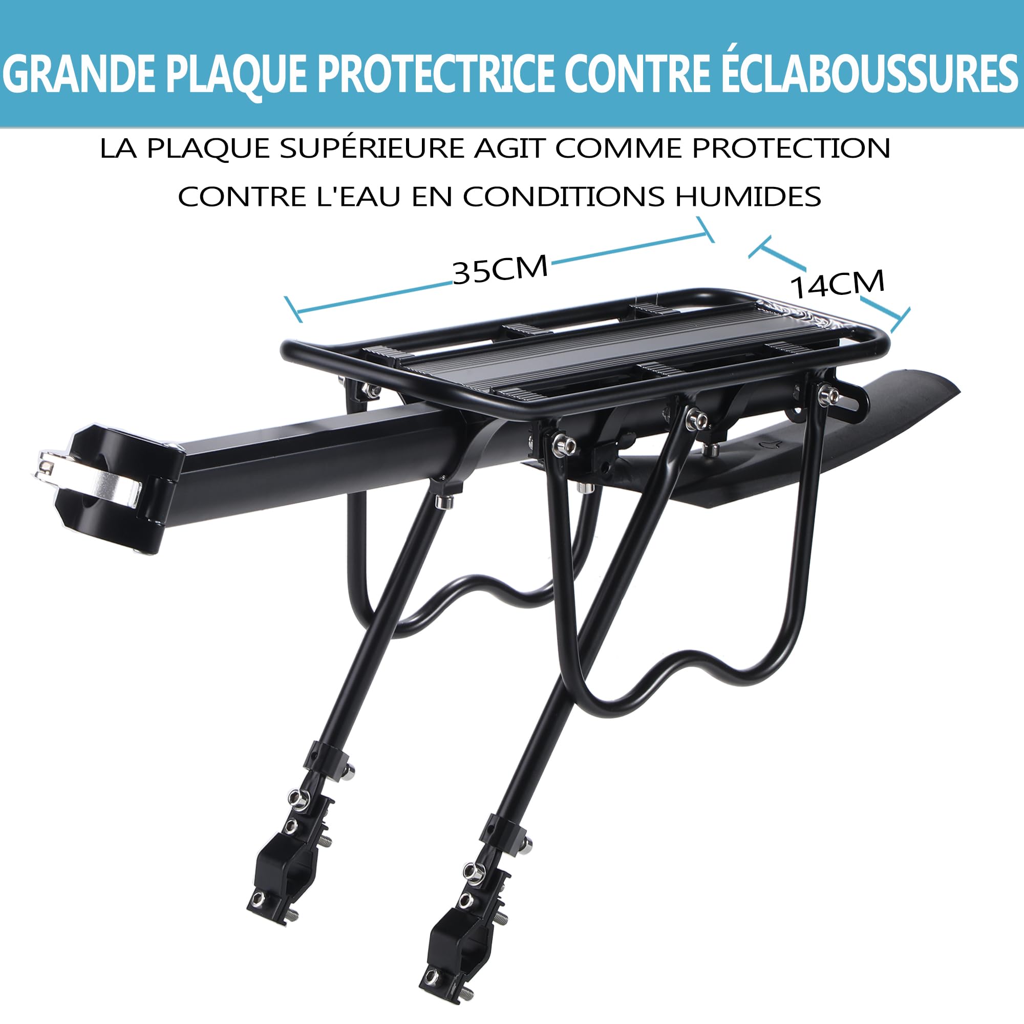 Porte-bagages pour vélo, BCR05FT (porte-vélos avec rallonge principale)