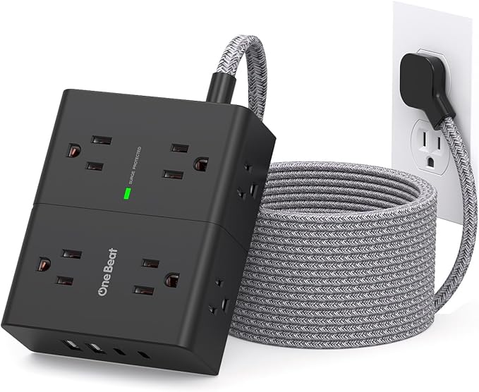 Surge Protector Power Strip 15 Ft Cord