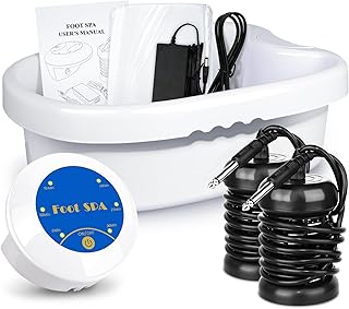 Lecaung Ionic Detox Foot Bath Machine, Personal Ionic Foot Cleanse Ionic Foot Bath Spa Machine For Home Beauty Salon Spa W...