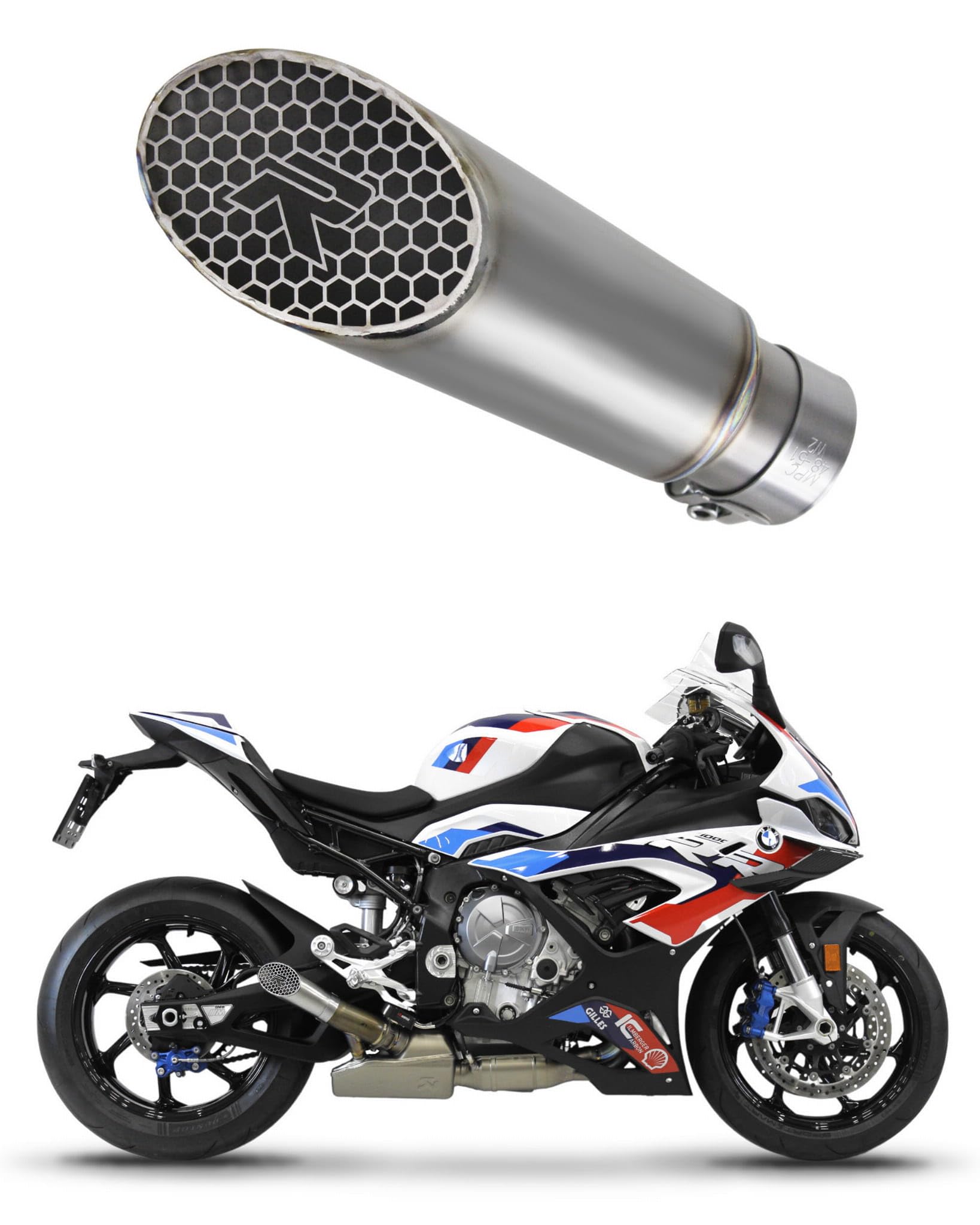 DOMINATOR Schalldämpfer Auspuff Titan GP3 kompatibel mit S1000RR 2019-2026