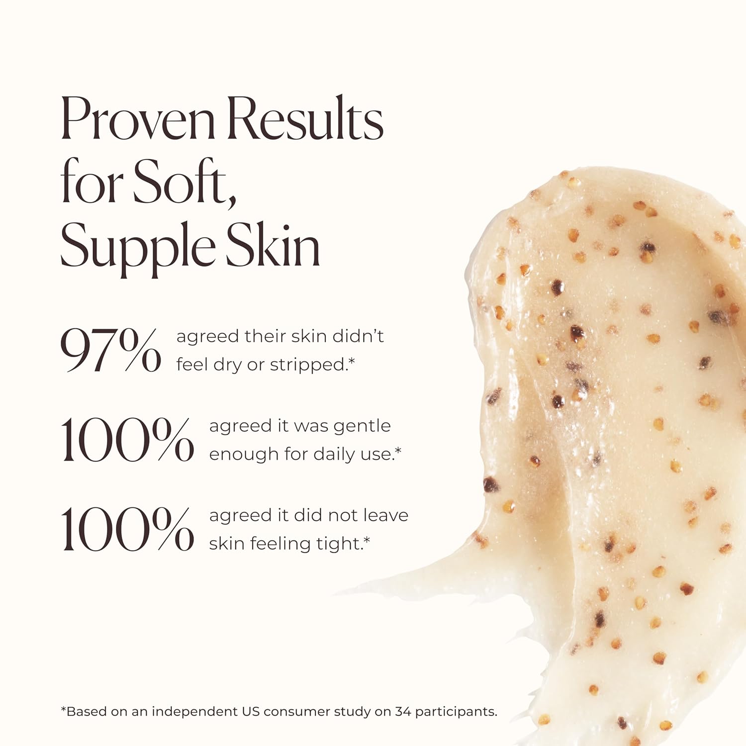 Laura Mercier Exfoliating Body Wash, Strawberry Seed and Sugar Scrub-Infused Exfoliator, Removes Impurities, Helps to Improve Uneven Skin Tone, Elasticity and Circulation - Image 3