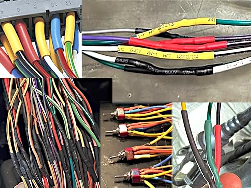 Miniatura 5 de Plusivo 800 piezas de tubos termorretráctiles 21 aislamiento de manga de soldadura eléctrica, envoltura de cable de alambre surtido, 5 colores, 11