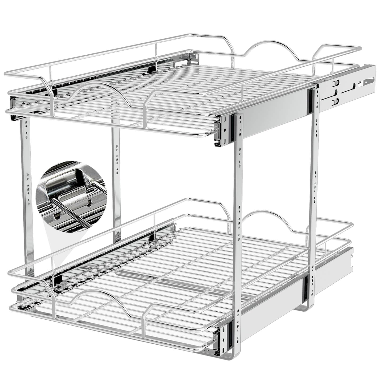 OCG Chrome 2-Tier Pull Out Organizer