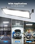 Liable LED Lumières de magasinage 2 Boîte... Ultra Lumineux 200W 28000LM Lumière de garage en aluminium, 6000K Éclairage de baie pour garage, atelier, entrepôt