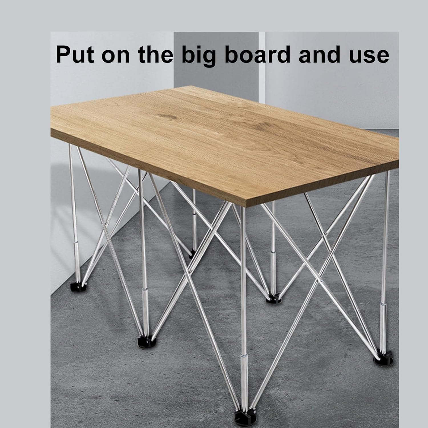 Fafeicy Folding Work Table Stand Portable Workbench Leg 600kg Load Capacity Telescopic Support with Storage Bag for Construction Woodworking