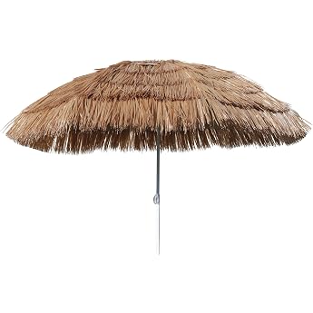 Spetebo Hawaii Strandschirm   165cm - knickbar - Sonnenschirm Gartenschirm Balkonschirm