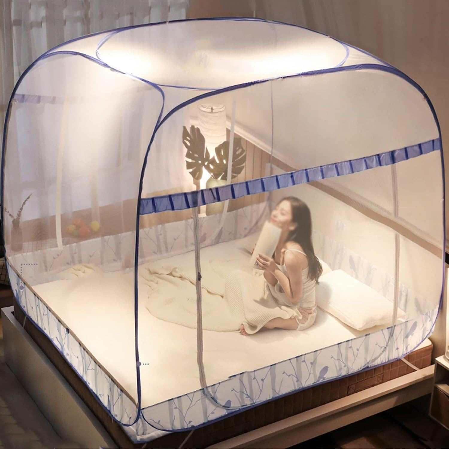 Tenda zanzariera,Baldacchino pieghevole per zanzariera,Rete portatile di zanzara da viaggio,Baldacchino,Schermo per insetti