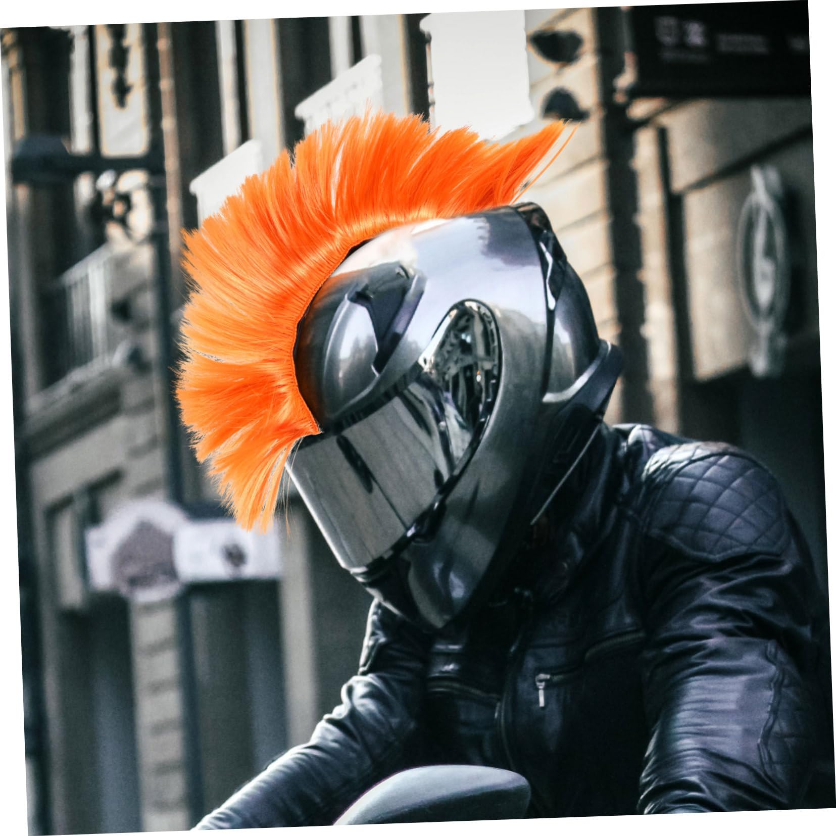 Amazon | ETHZZLE ヘルメットドレスウィッグ bike accessories