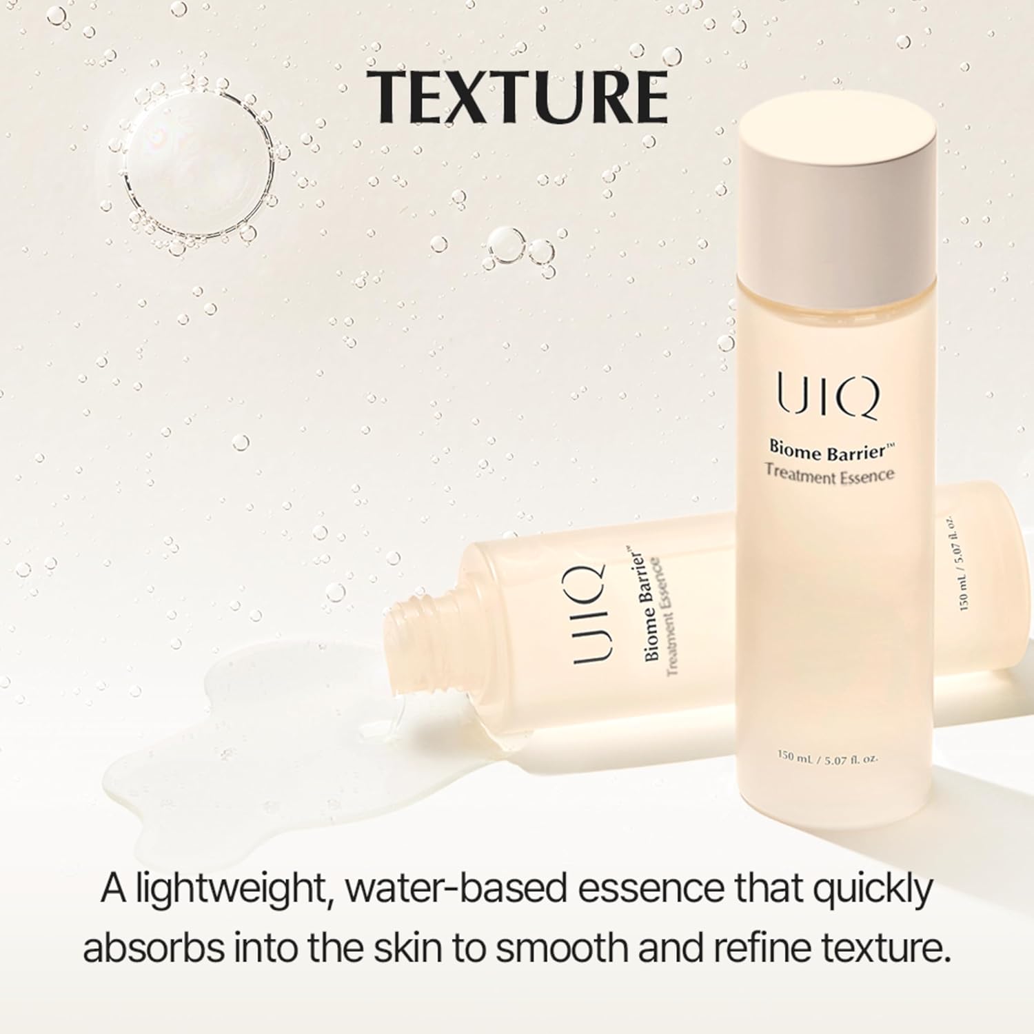 UIQ Biome Barrier Treatment Essence Nourishing, Hydrating, Moisturizing Toner l Korean Skincare for All Skin Types | Daily Gentle Dead Skin Cell Care I Glow Skin Radiance 5.07 fl.oz /150ml - Image 8