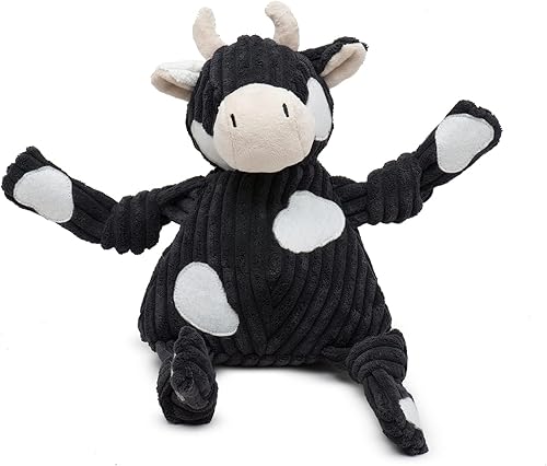 HuggleHounds Knottie Juguete de Peluche para Perros - Juguete de Animal de Peluche para Perros, Juguetes para Cachorros, Juguete Chirriante para