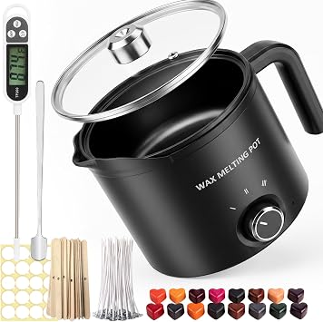 SAEUYVB Candle Wax Melter,Candle Making Supplies Kit with Wax Melting Pot