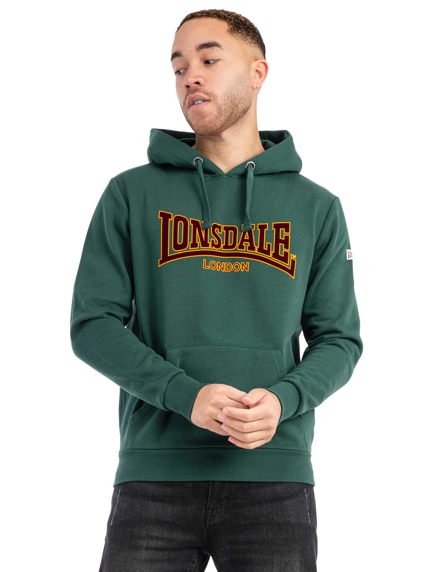 Lonsdale Men's Vert Hooded Sweatshirt Classic Ll002