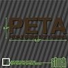 PETA People Eating Tasty Animals - 6 x 2.2 - Vinyl Decal Sticker die-Cut Funny