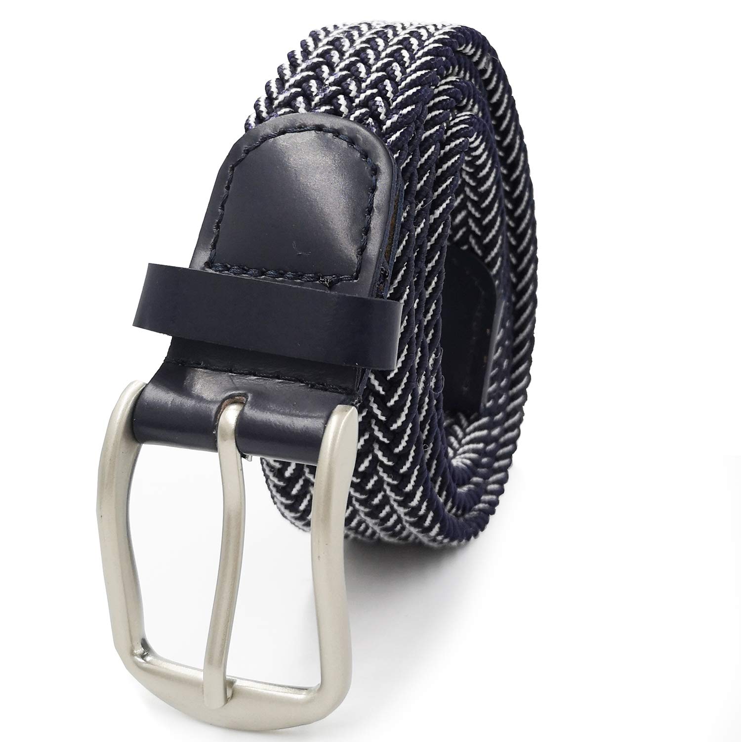 Glamexx24 Unisex Elastischer Gürtel Herren Damen Stretchgürtel Geflochtener Dehnbarer Stoffgürtel, Breite 3.5cm, Länge 90cm bis 155cm