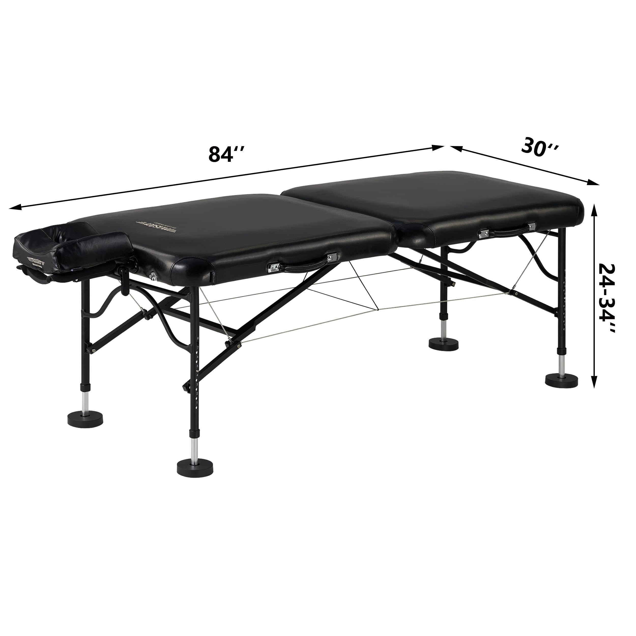 Master Massage Stratomaster Ultralight Portable Massage Table, Black, 30 Inch
