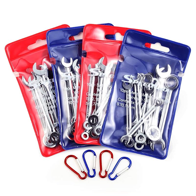 Kit de Chaves Combinadas Mini SPEEDWOX em Aço de Alto Carbono, SAE e Métricas, 40 Peças