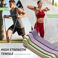 Vista 4 de LEEKEY Resistance Bands, Exercise Bands,Pull Up Assist Bands - Bands for Working Out,Band for Men and Women Fitness Training, Physical Therapy,Home