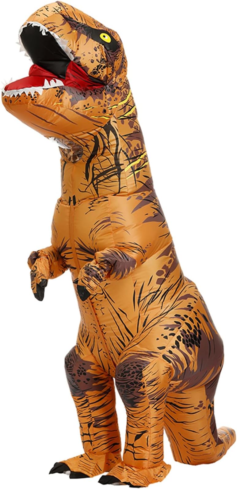 inflatable dinosaur costume adult, T-Rex Dinosaur Costume Adults Funny Cosplay Halloween (Brown)