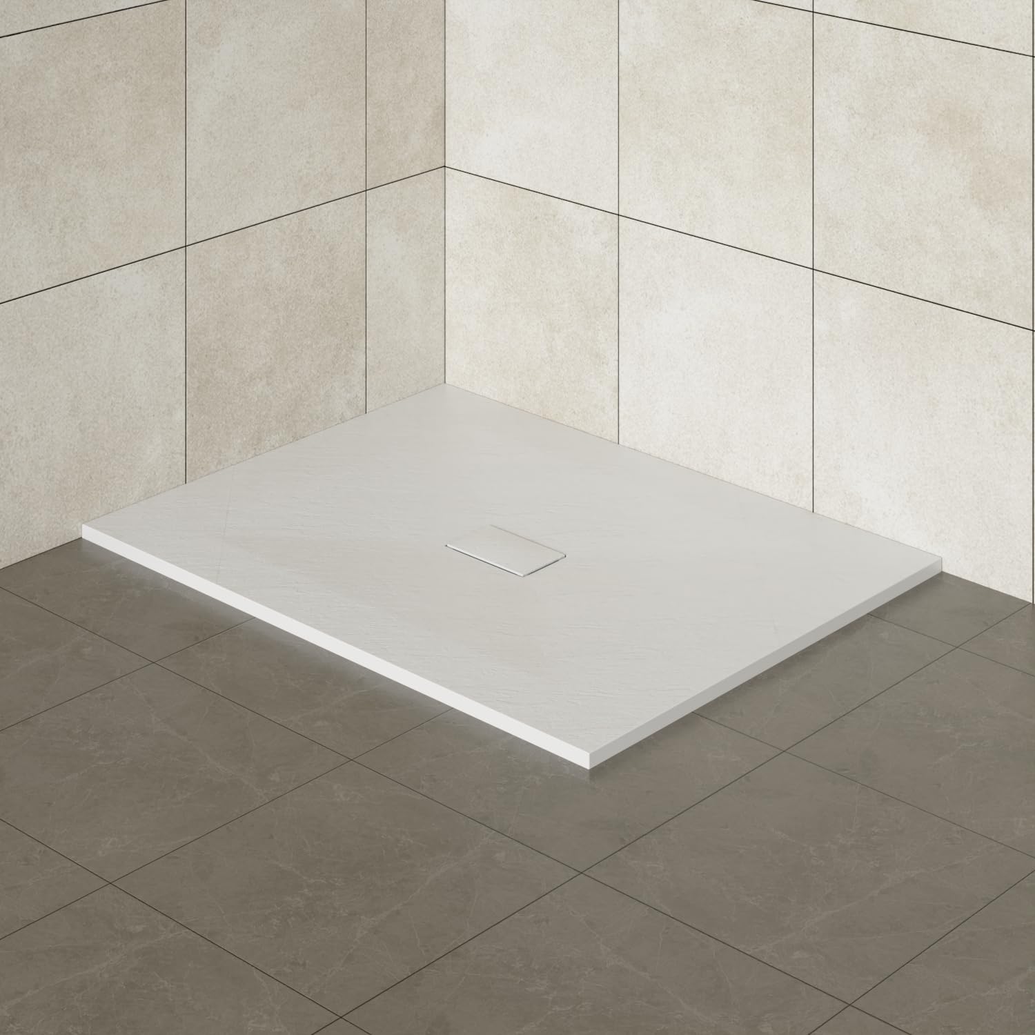 Aquariss White 1200X1000mm Smc Anti Slip Shower Base Tray Rectangular For Shower Enclosure