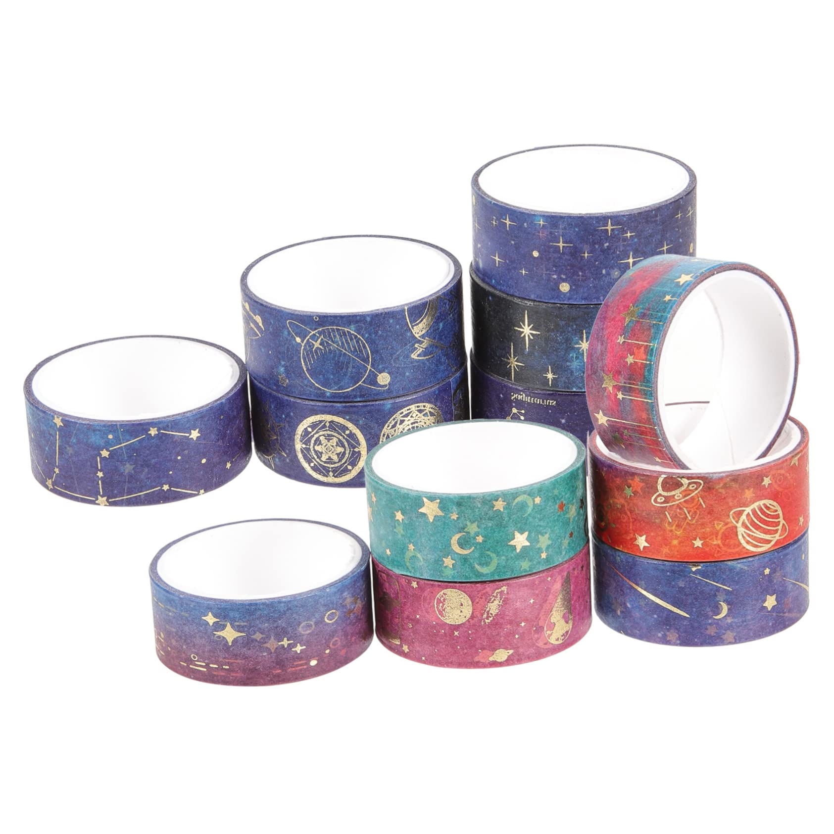 SEWACC 48rollos Cinta Washi De Diseño De Estrellas Para Scrapbooking y Accesorios De Manualidades y