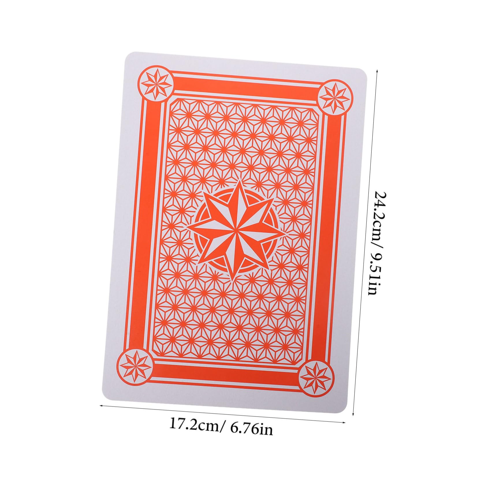 Abaodam Carte da Gioco Poker Giganti a Grandi Caratteri 8x, Bianche | Carta Patinata, Superficie Liscia, Set da 1 per Adulti, per Party e Outdoor