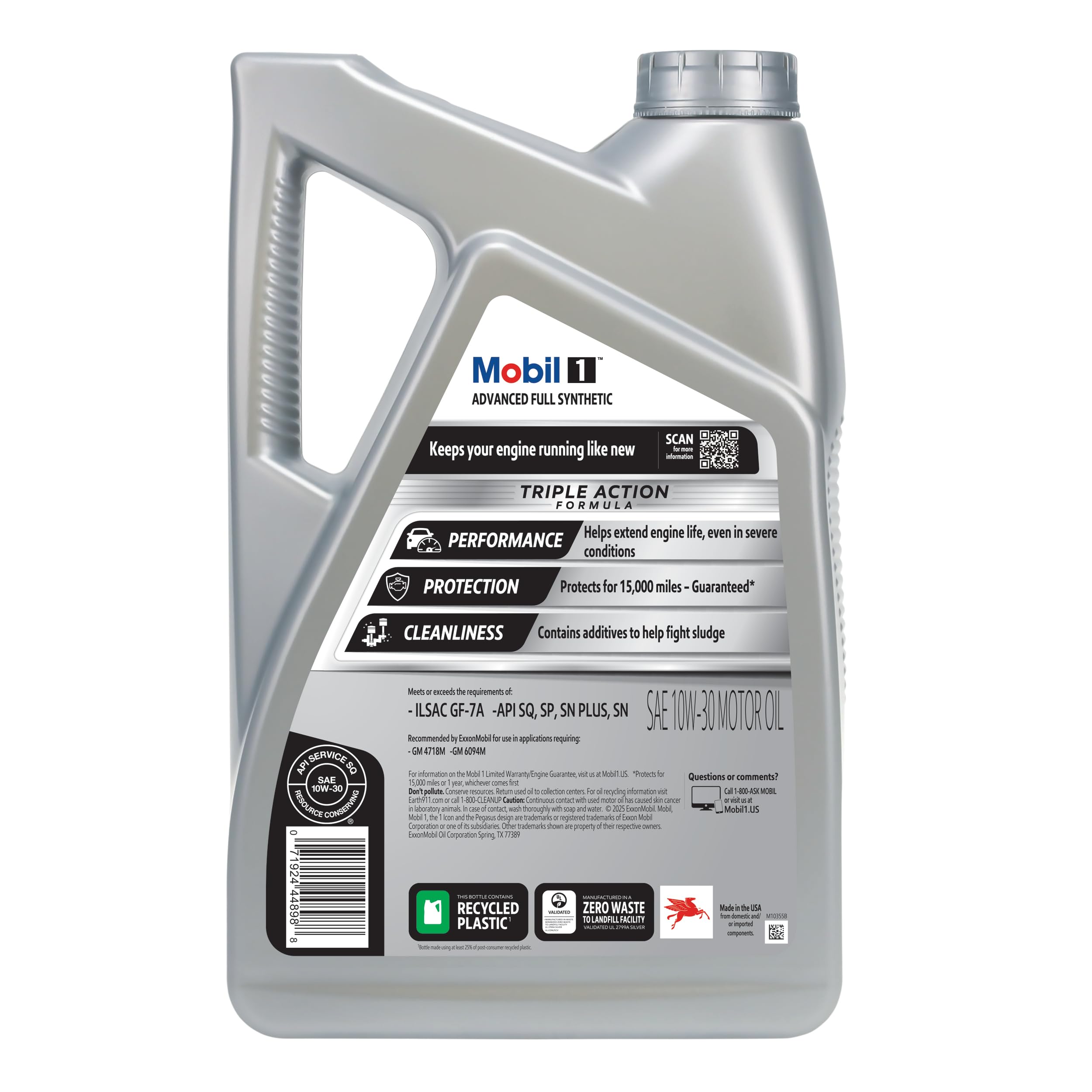 Amazon | MOBIL 1 (モービル1) 10W-30 エンジンオイル 4.73L (5