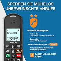 Alcatel XL685 Voice DECT Vezeték Nélküli Telefon Időseknek Nagy Gombokkal - 1 Kombiniert 4