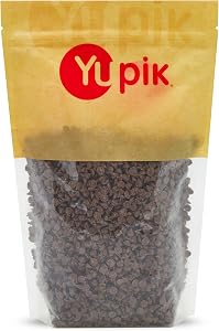 Yupik Mini Compound Chocolate Chips, 1 kg, Gluten-Free, Kosher, Salt-Free, Small Size, Made with Cocoa Powder, Chocolate-Like Flavor, Melts Smoothly, Ideal for Baking, Snacking & Topping