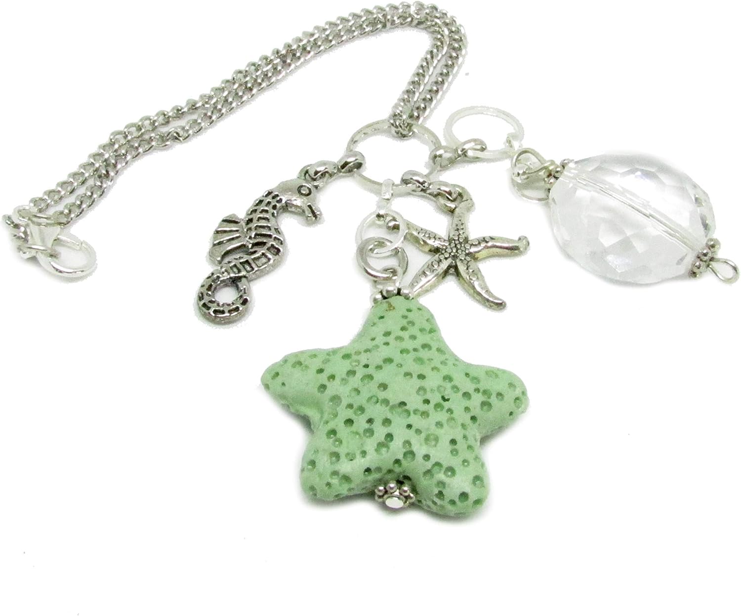 Starfish Rear View Mirror Car Charm - Diffuser Charm for Car - Sun Catcher for Car Mirror - Beach Gifts for Women