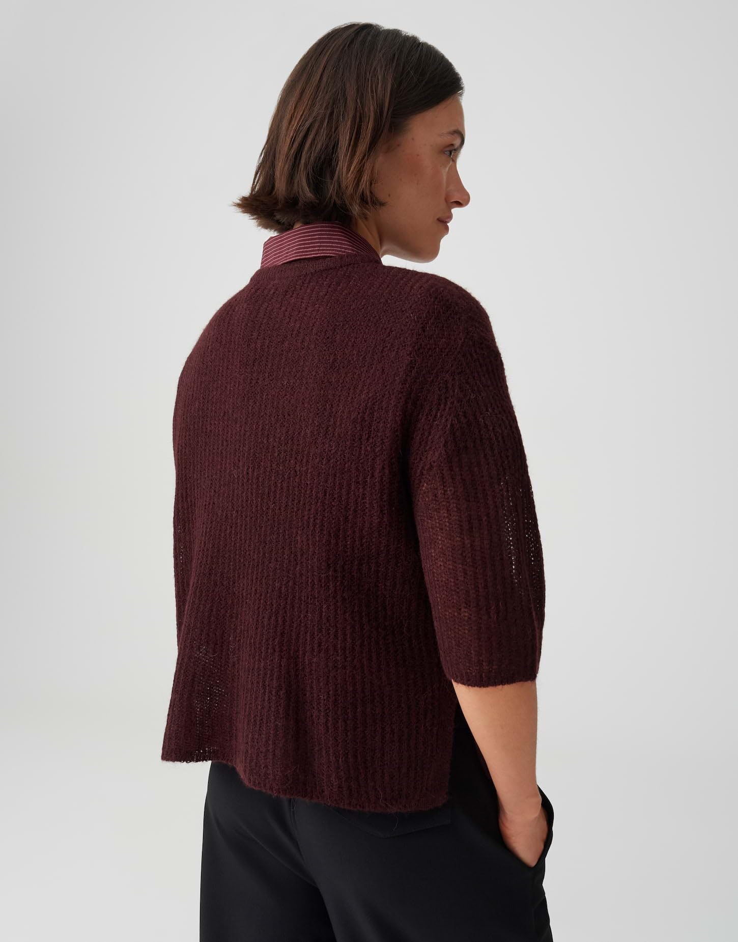 OPUS Damen Pullover | Strickpullover aus hochwertigem Wollmix Regular Fit