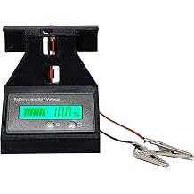 PumpSpy Battery Monitor with Hangable Case Easy Connect Alligator Clips, Ideal for Battery Boxes Accurate Voltage and Charge Status Display