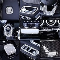 Vista 5 de Pursuestar Bling Bling - Cubierta para interruptor de control de encendido con botón de cristal, accesorios para el interior del automóvil