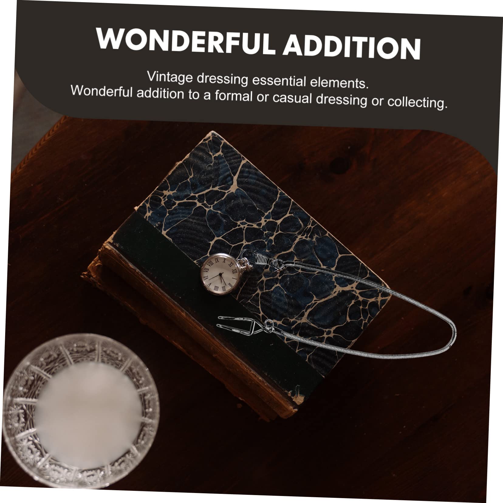 TENDYCOCO 3pcs Pocket Watch Chain Alloy Watch Chains Necklace Making Chains Pocket Watches Chain Retro Pocket Chains Pocket Chain Accessories Long Watch Chain Antique Watch Chains