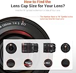 JJC 2-Pack 55mm Front Lens Cap Cover with Cap Keeper for Nikon D3500 D3400 D5600 D7500 with AF-P 18-55mm f/3.5-5.6G VR Kit Lens & Other Lenses with 55mm Filter Thread (Not for Canon EF-S 18-55mm Lens)