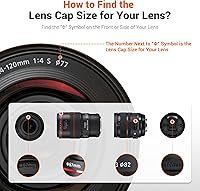 Vista 2 de JJC 2-Pack 52mm Tapa de lente frontal con protector elástico para Nikon D3000, D3100, D3200, D3300, D5000, D5100, D5200, D5300, D5500 con lente kit