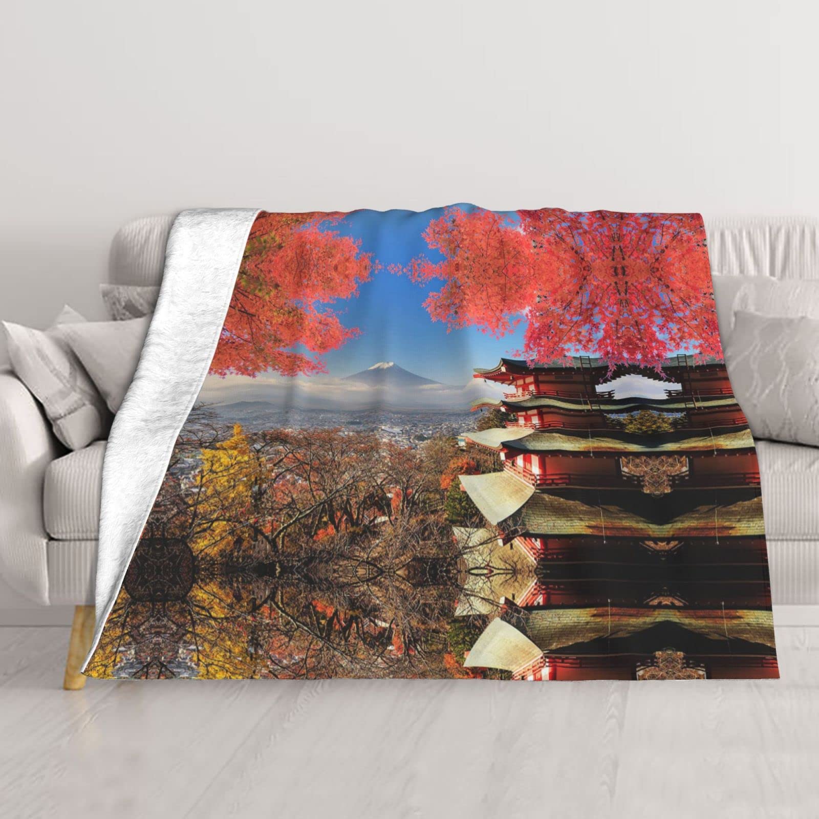 Couverture double couche douce et chaude pour lit et canapé haut de gamme
