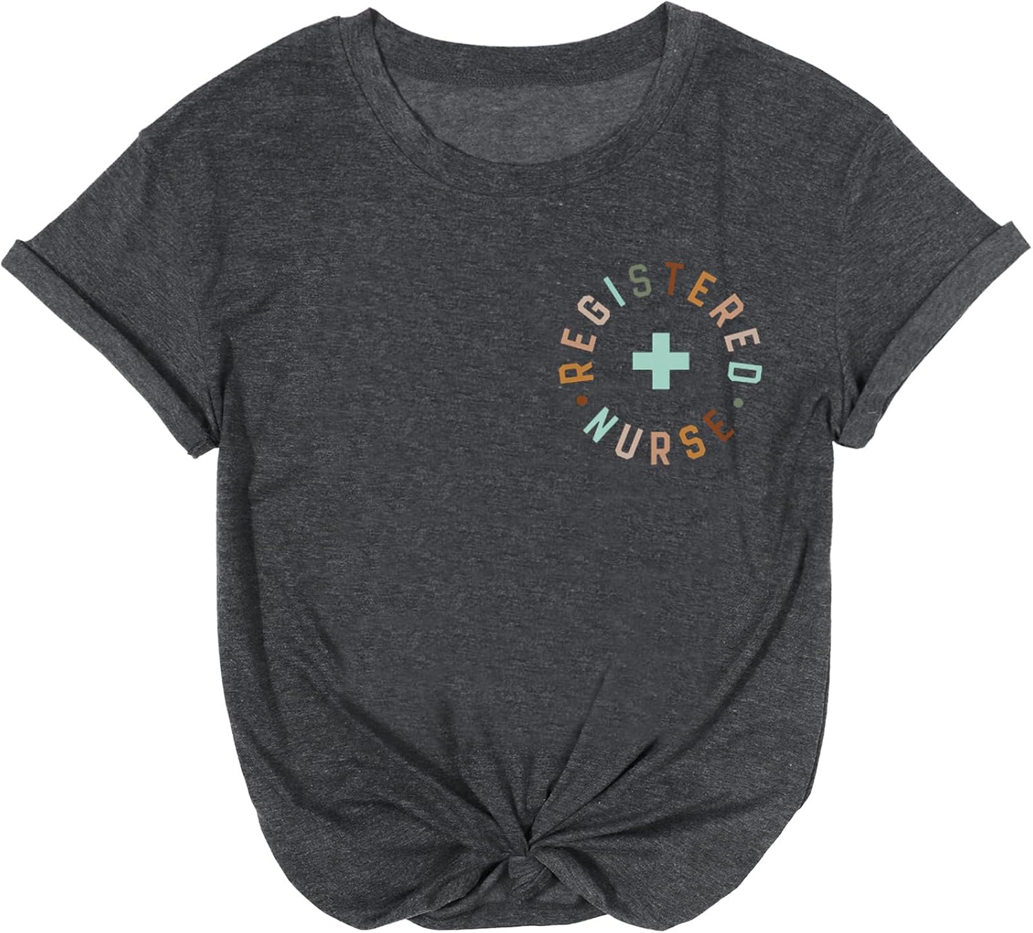 Registered Nurse Shirts Women RN Nurse Life Tee Shirts Heartbeat Love Graphic Graduation Gifts Tops - Image 3