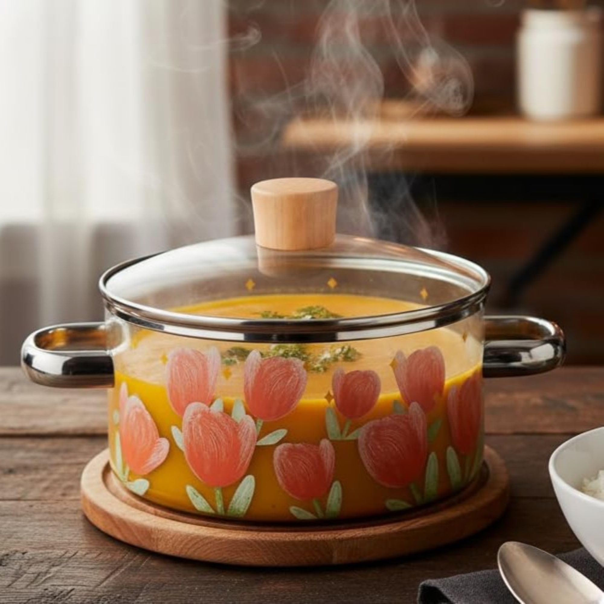 The Better Home Zeno Borosilicate Pot - 2.3L Glass Cookware -10 The Better Home Zeno Borosilicate Pot - 2.3L Glass Cookware -10