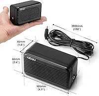 Vista 8 de Xiegu GY03 3.5mm Plug Rectangular External Speaker with Stereo Sound for CB/Mobile/Ham Radio, HF Transceivers, Compatible with Xiegu X6100 G1M
