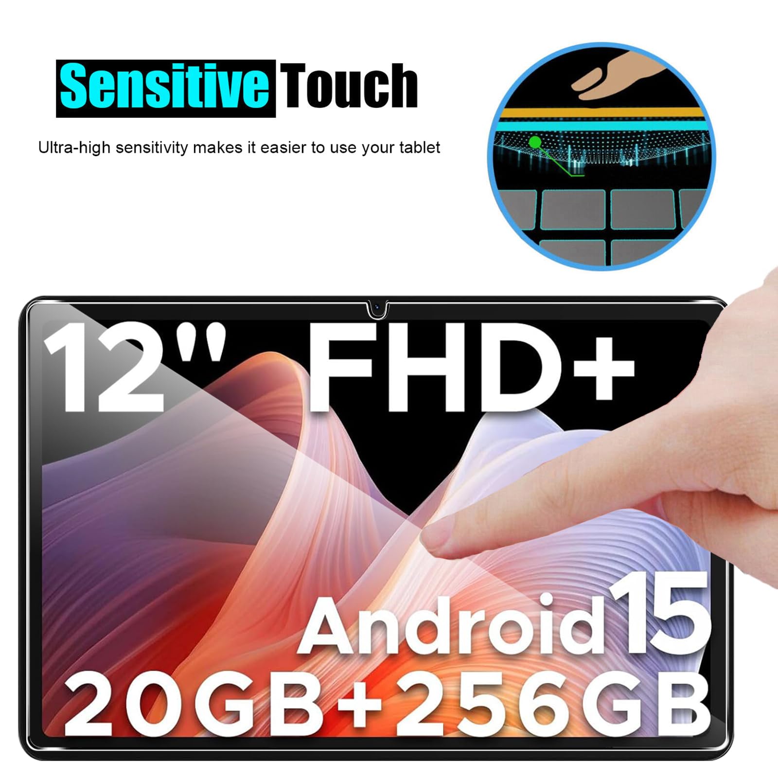 Vetro Temperato 2 Pezzi Per Doogee T36 12 Pollici 2025 – HD Antigraffio 9H, Anti-impronte, Facile Da Montare