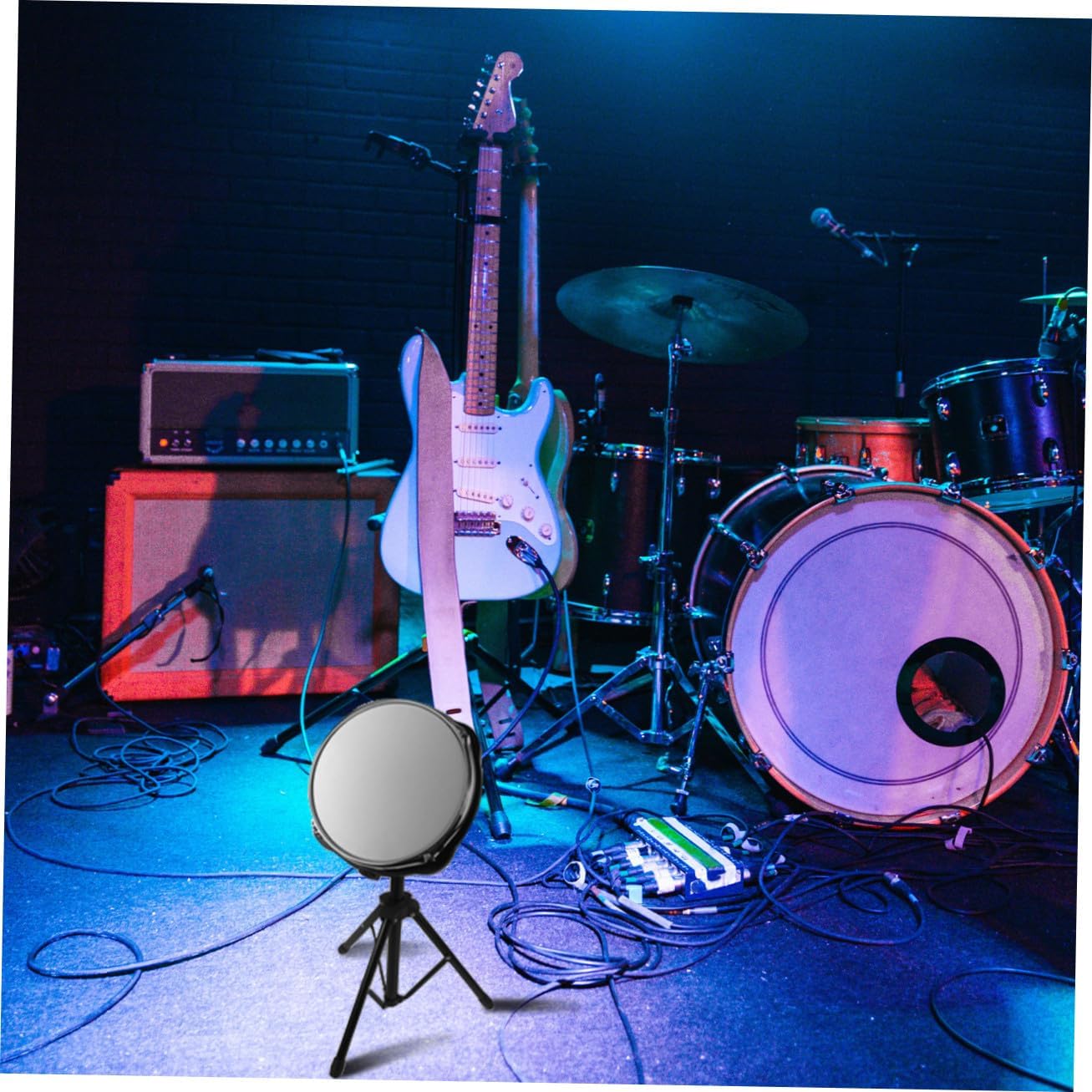 1Pc Dumb Drum Mute Cushion for Beginners Portable Drum Practice Pad for Quiet Drumming for Family Simulated Drum Pad for Realistic Feel Convenient