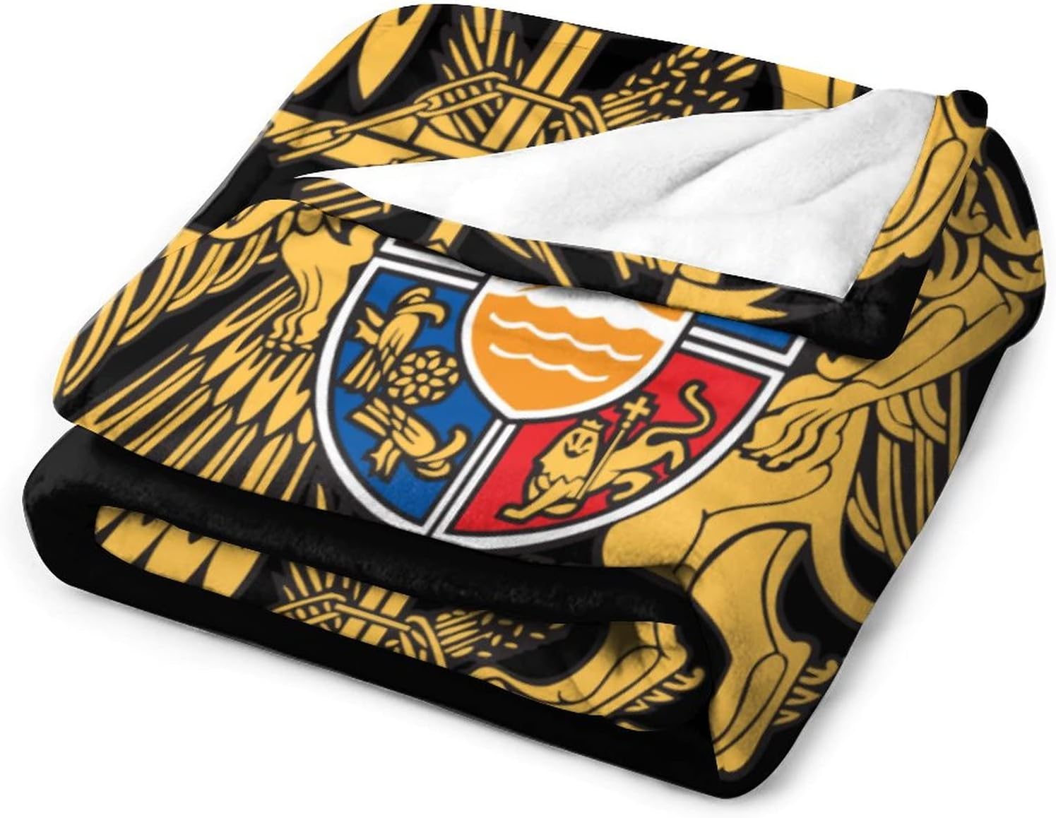 Coat of Arms of Armenia Super Soft Fleece Throw Blanket Warm and Cozy Flannel Throw for Couch Sofa Bed 50"*60"（130 * 150cm）