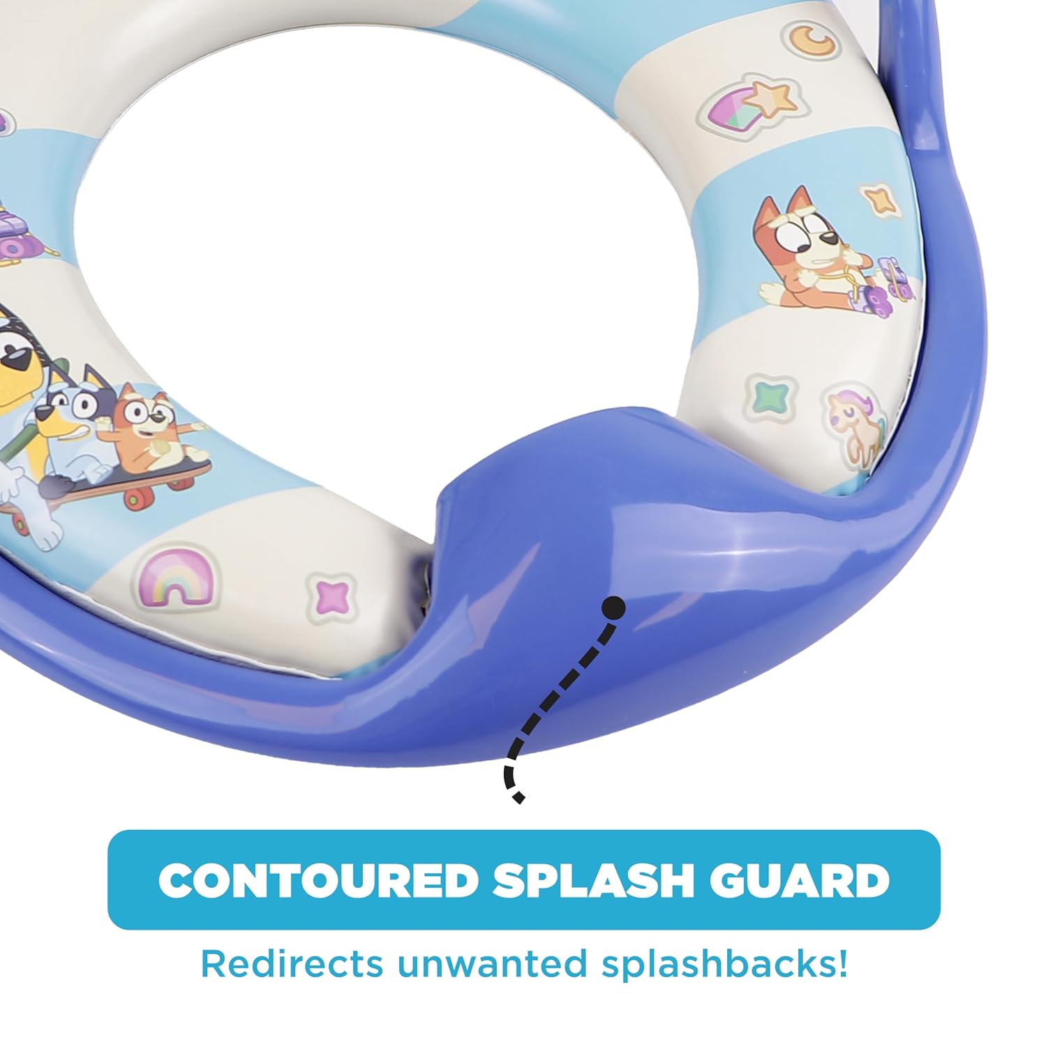 Bluey 5 Piece Potty Go Kit Training System Includes Soft and Travel Potties, Stickers, Hook, and Storage Bag