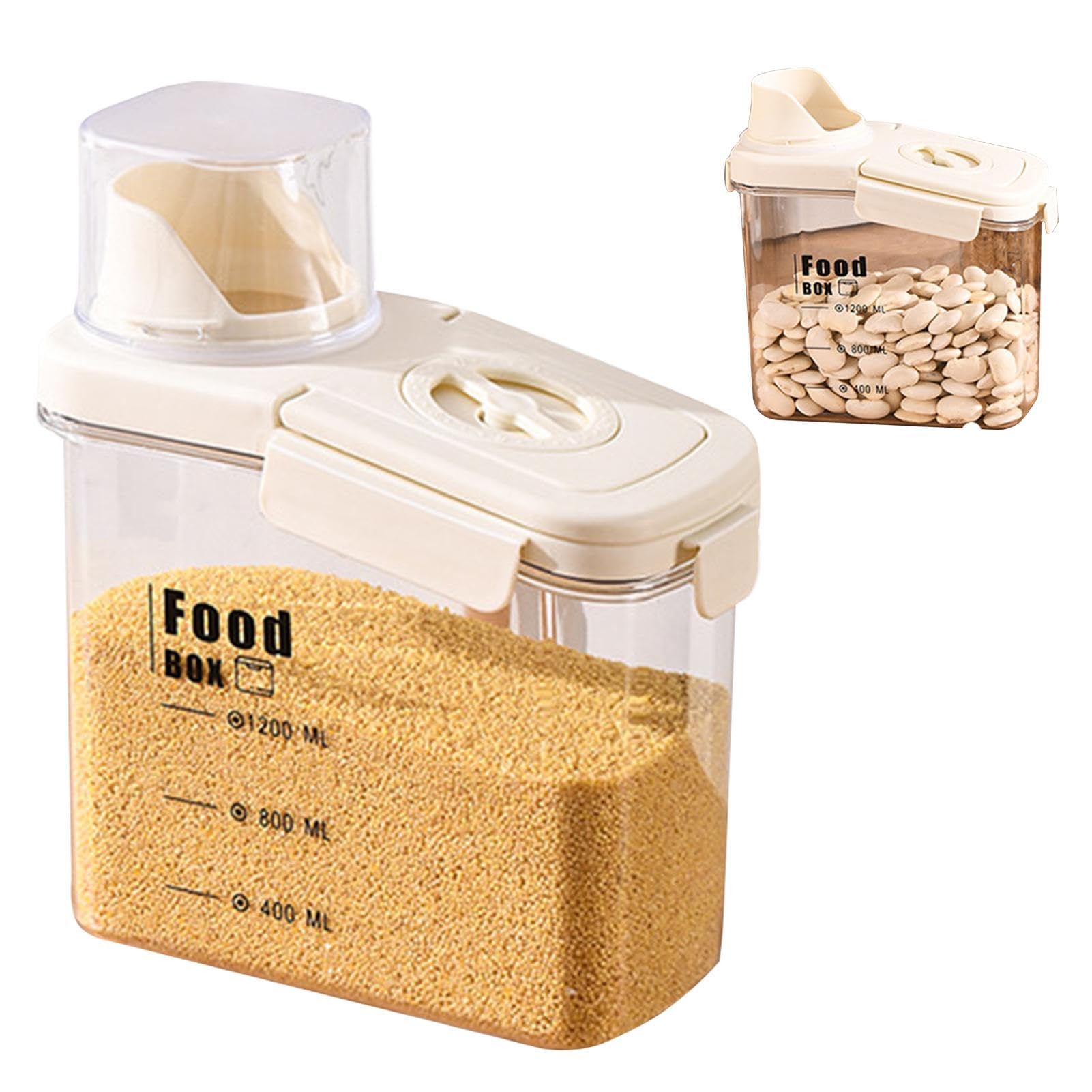 Amazon｜蓋付きキッチンジャー、食品用密閉ジャー | 食品保存用密閉