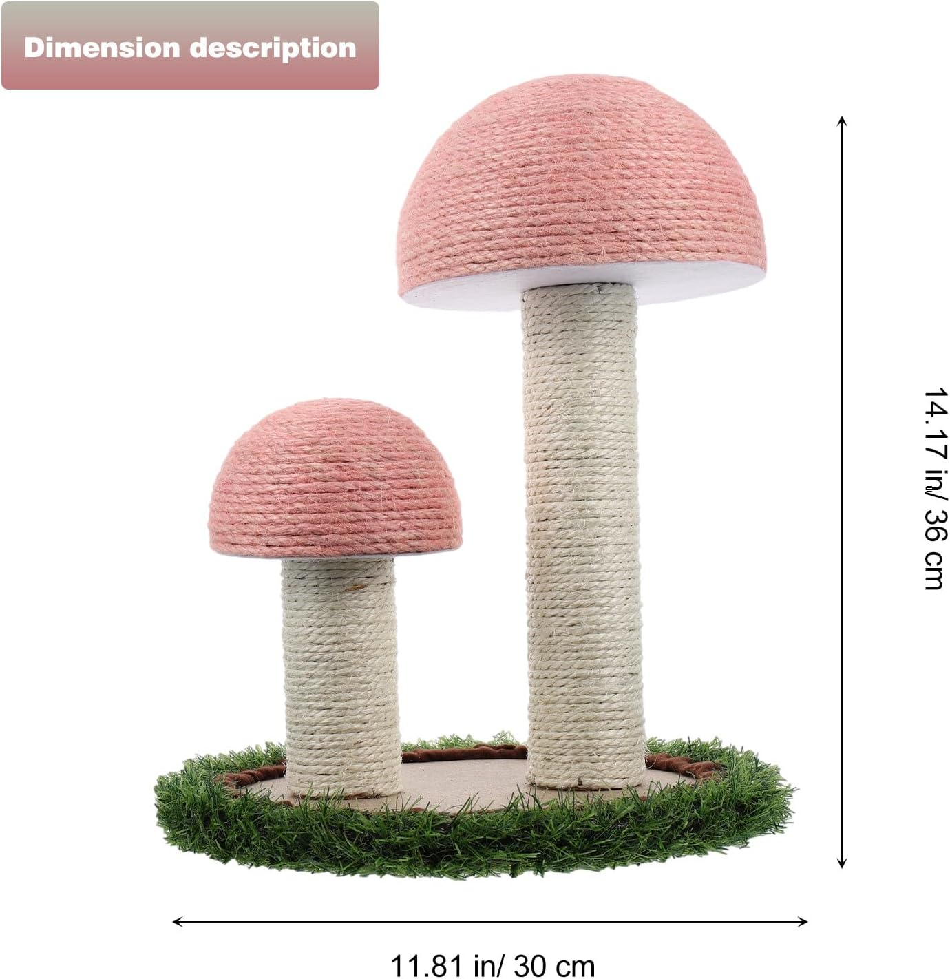 Natural Linen Cat Climbing Rack and Durable Cat Scratching Post for Kittens