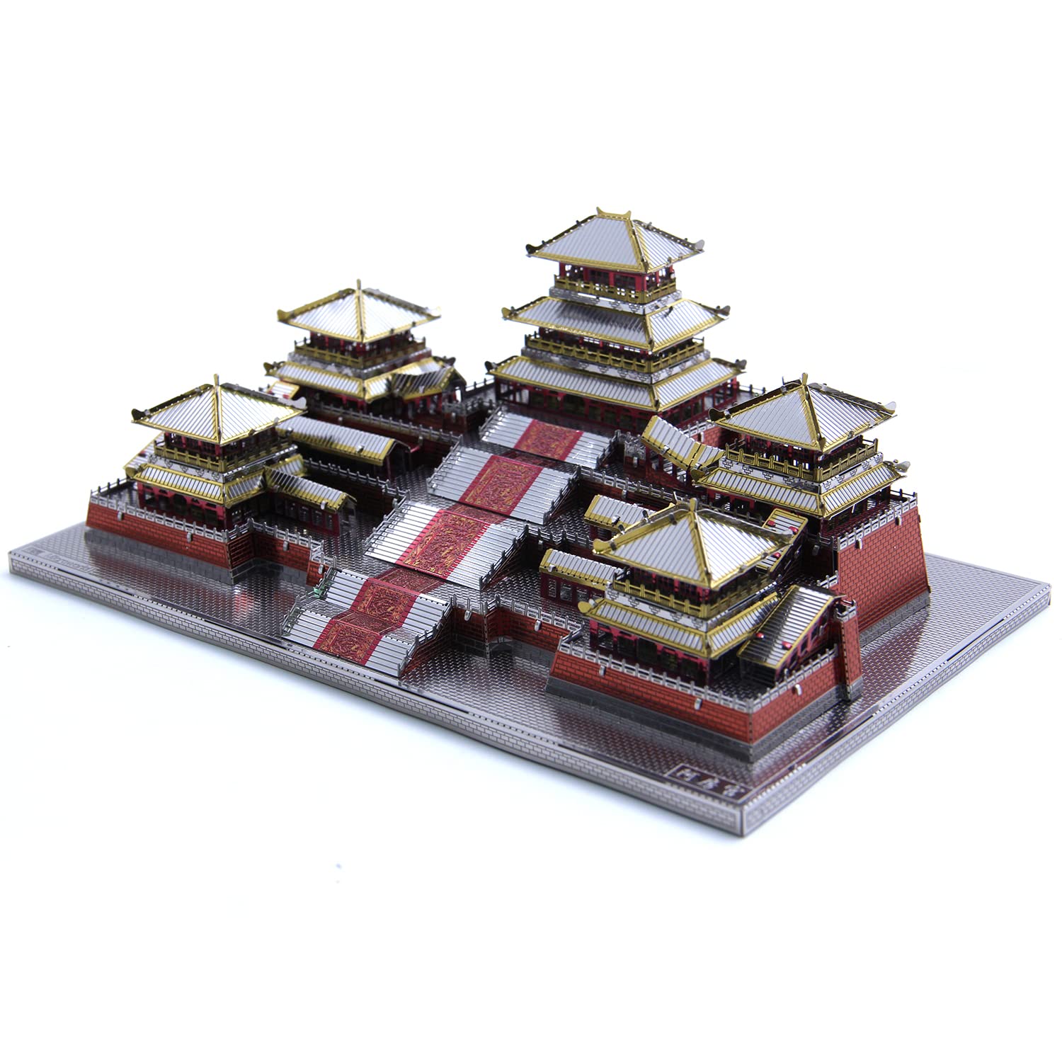 Microworld 3D Metal Puzzle for Adults, First Emperor of Qin Dynasty Epang Palace Metal Model Kits, Architecture 3D Puzzles Jigsaw, DIY Brain Teaser Challenge Building Art Craft Gift Toys