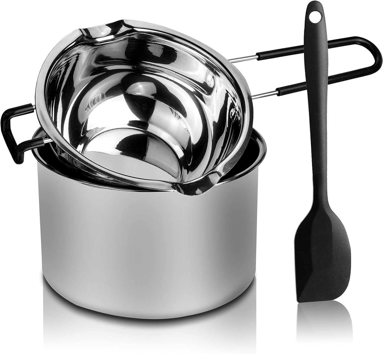 what temp in double boiler for making hash