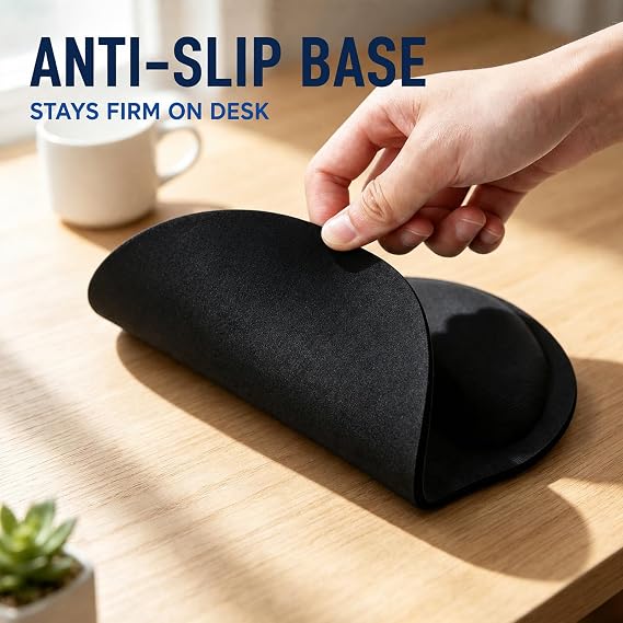 Mouse Pad Mousepad with Wrist Rest, Comfort Mousepad with Wrist Support-Non-Slip, Mouse Mat and Wrist Rest for Home Office Laptop Computer Desk