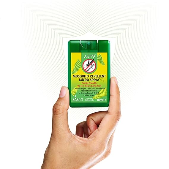 THEYE 100 Natural Mosquito Powerful DEET Alcohol Free Repellent Spray